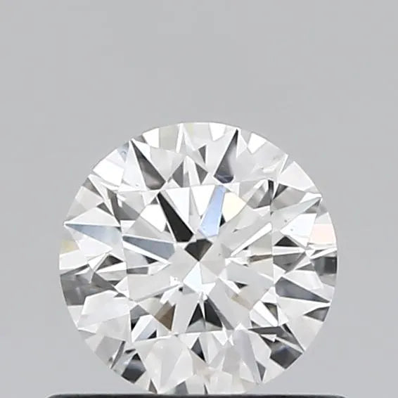 0.50ct round natural diamond (colour f, clarity vs2, cut ex, igi certified)