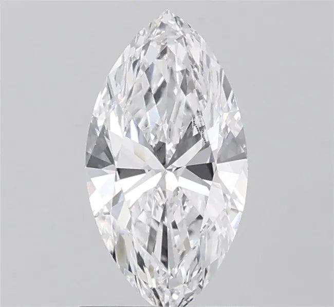 0.91ct marquise lab grown diamond (colour d, clarity vvs2, igi certified)