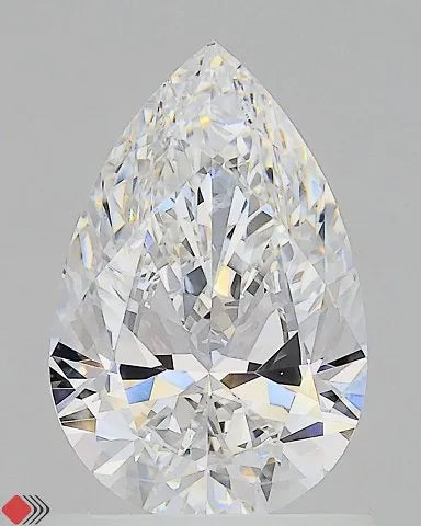 1.02ct pear lab grown diamond (colour e, clarity vvs2, igi certified)