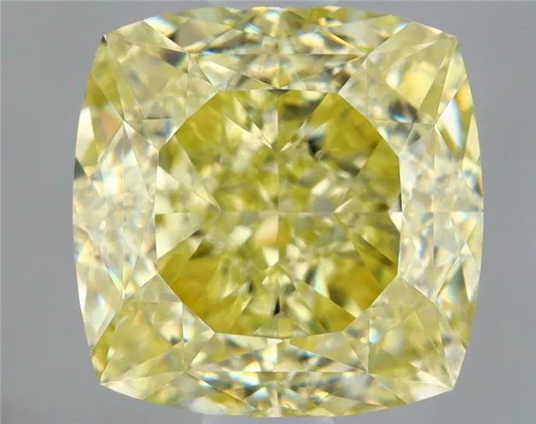 1.20ct cushion brilliant natural diamond (colour fancy yellow, clarity vs2, gia certified)