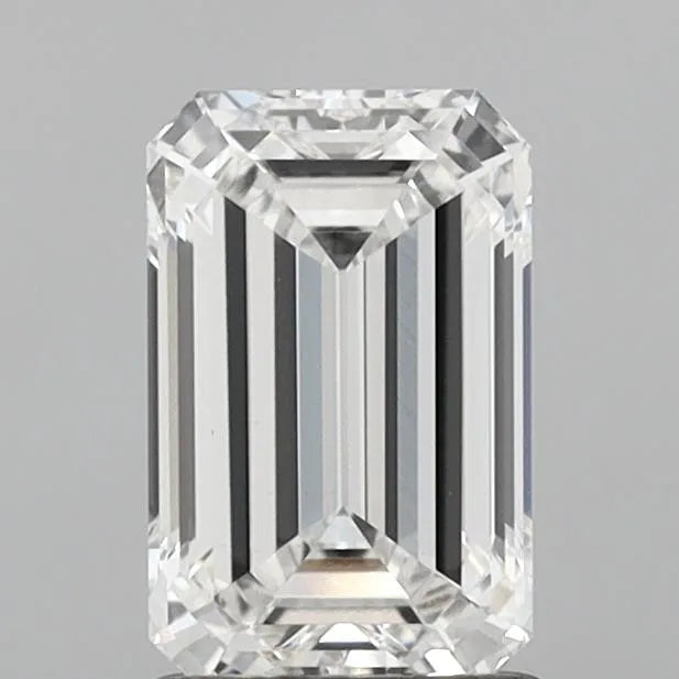 1.55ct emerald lab grown diamond (colour e, clarity vvs2, igi certified)