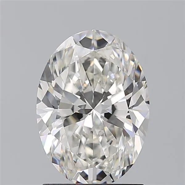 1.72ct oval natural diamond (colour h, clarity vs2, gia certified)