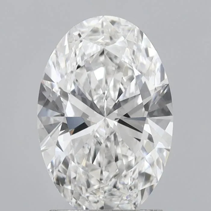 2.00ct oval lab grown diamond (colour e, clarity vvs2, igi certified)