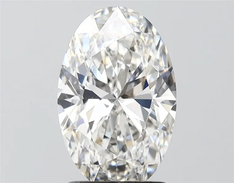 2.00ct oval lab grown diamond (colour f, clarity vvs2, igi certified)