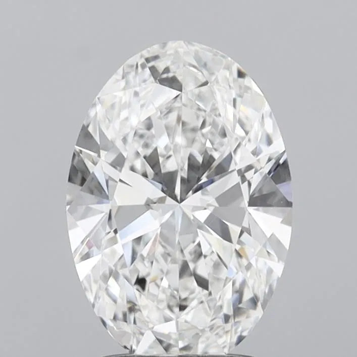 2.07ct oval lab grown diamond (colour f, clarity vvs2, igi certified)
