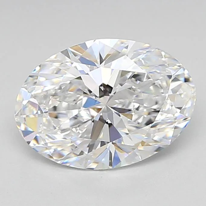 1.38ct oval lab grown diamond (colour d, clarity vvs1, cut ex, igi certified)