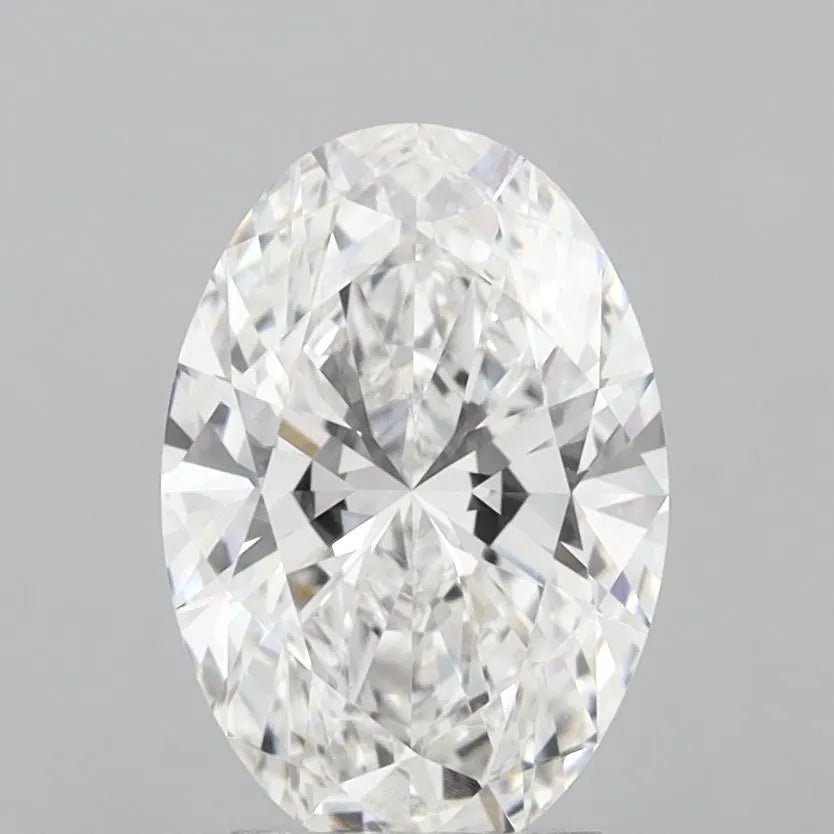 3.02ct oval lab grown diamond (colour e, clarity vvs2, igi certified)