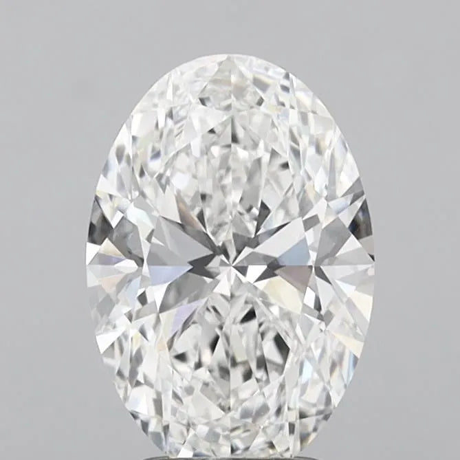 3.08ct oval lab grown diamond (colour e, clarity vvs2, igi certified)