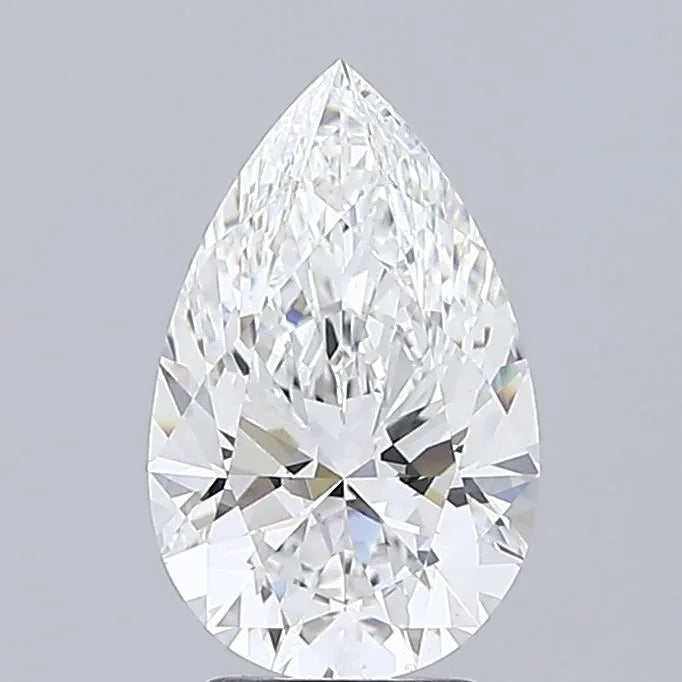 3.46ct pear lab grown diamond (colour e, clarity vvs2, igi certified)
