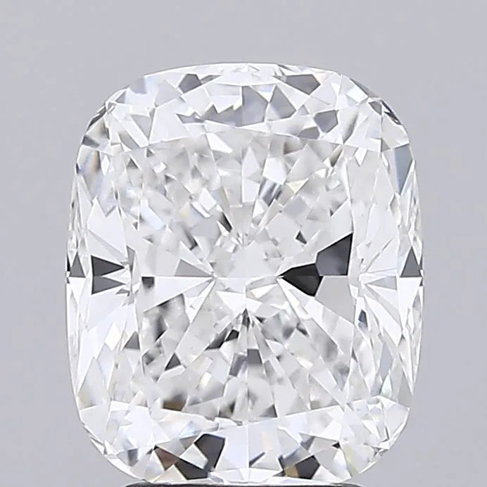 3.57ct cushion modified lab grown diamond (colour e, clarity vvs2, igi certified)