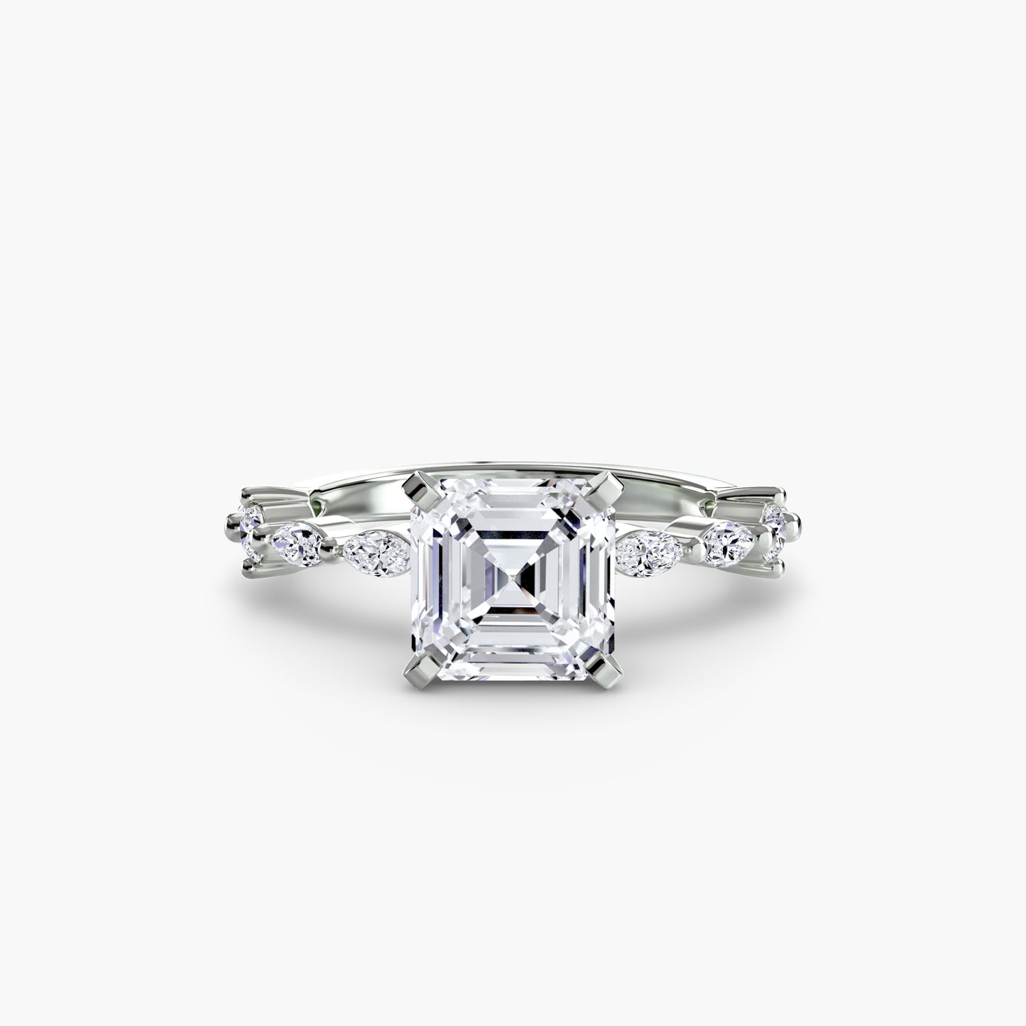 solitaire with eternity pavé