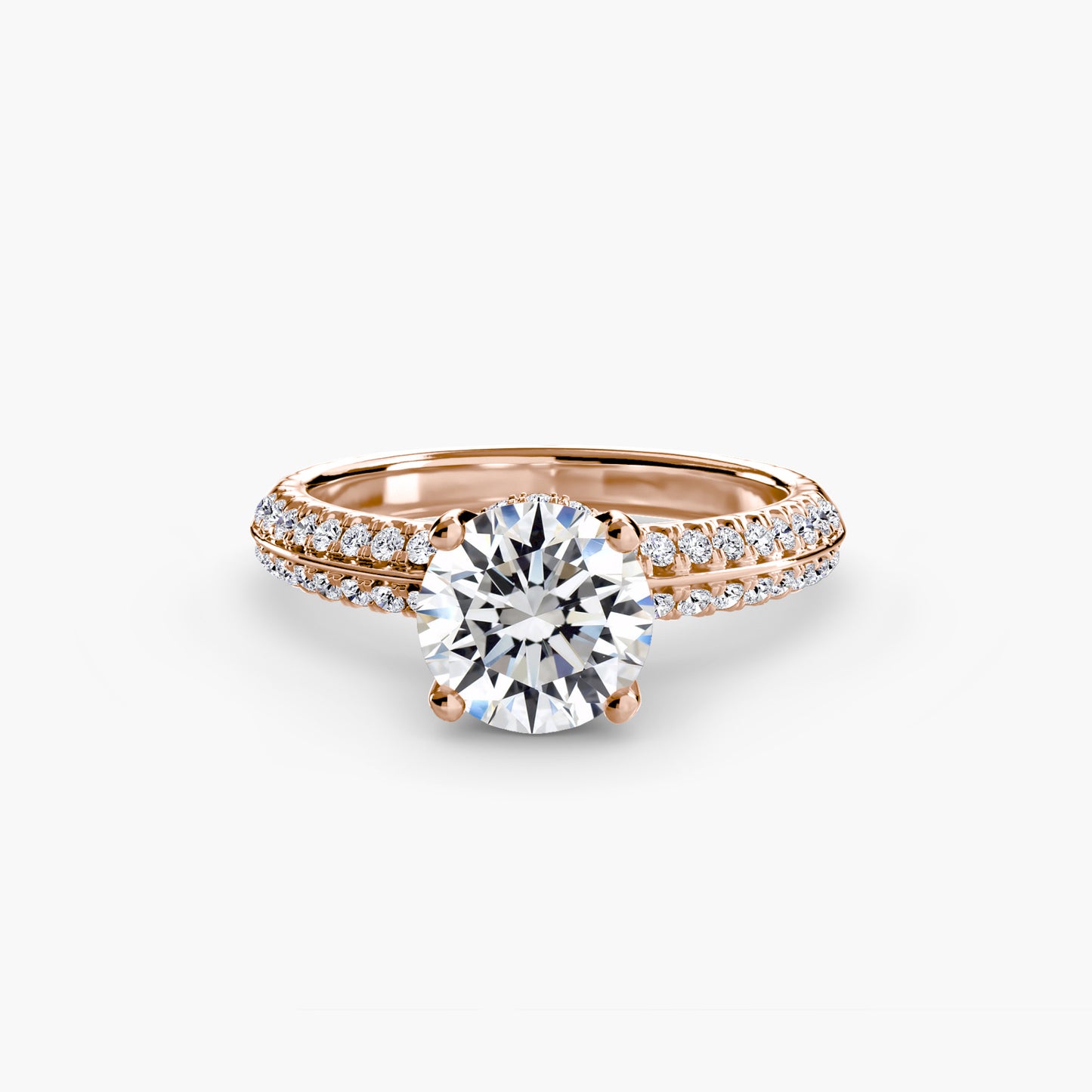 solitaire with pavé