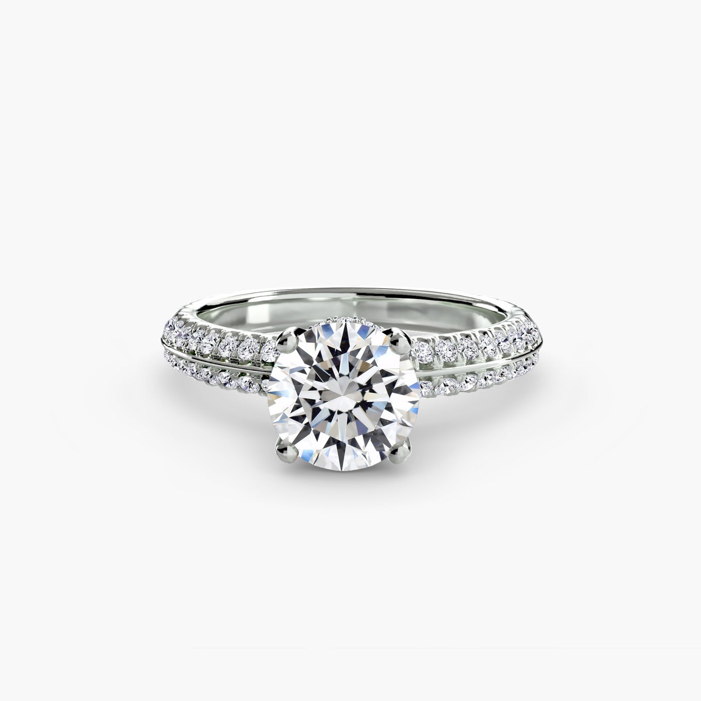 solitaire with pavé