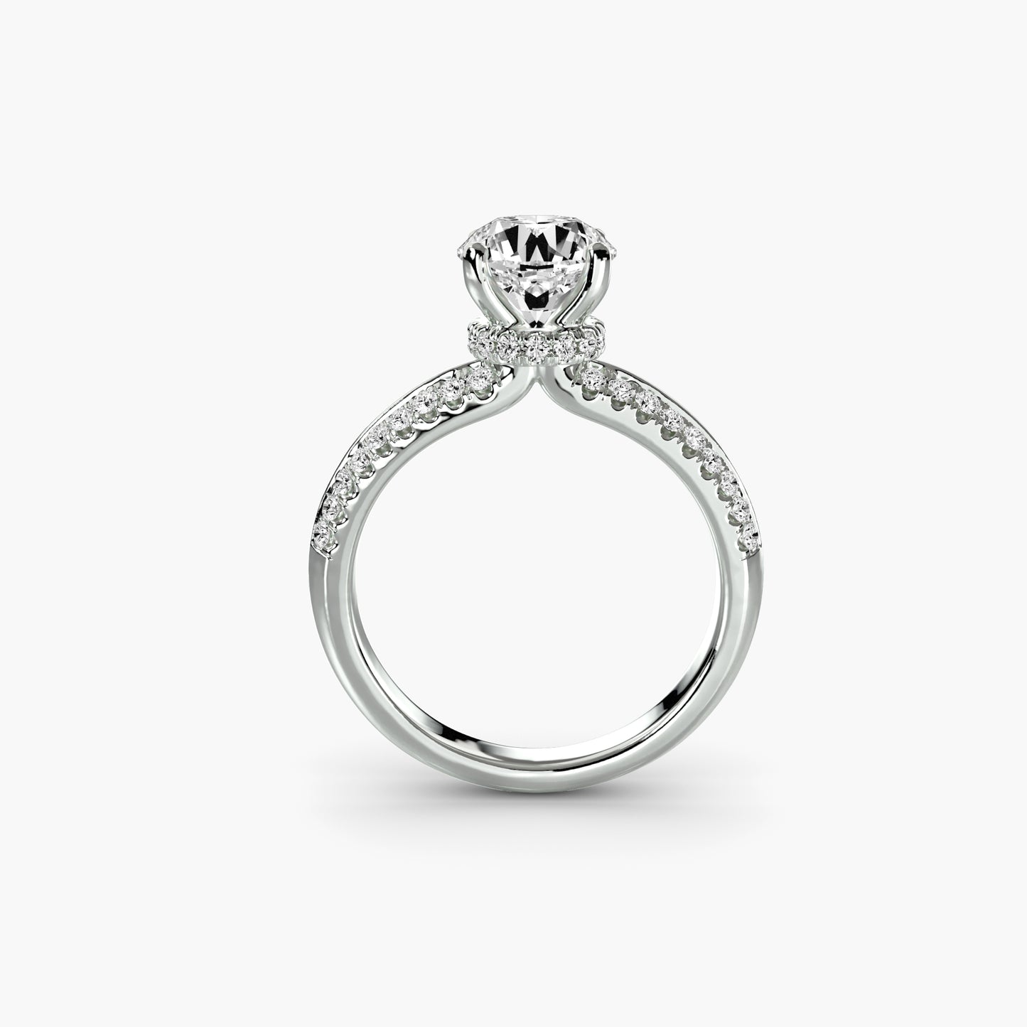 solitaire with pavé