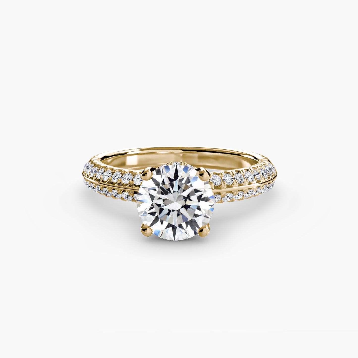 solitaire with pavé