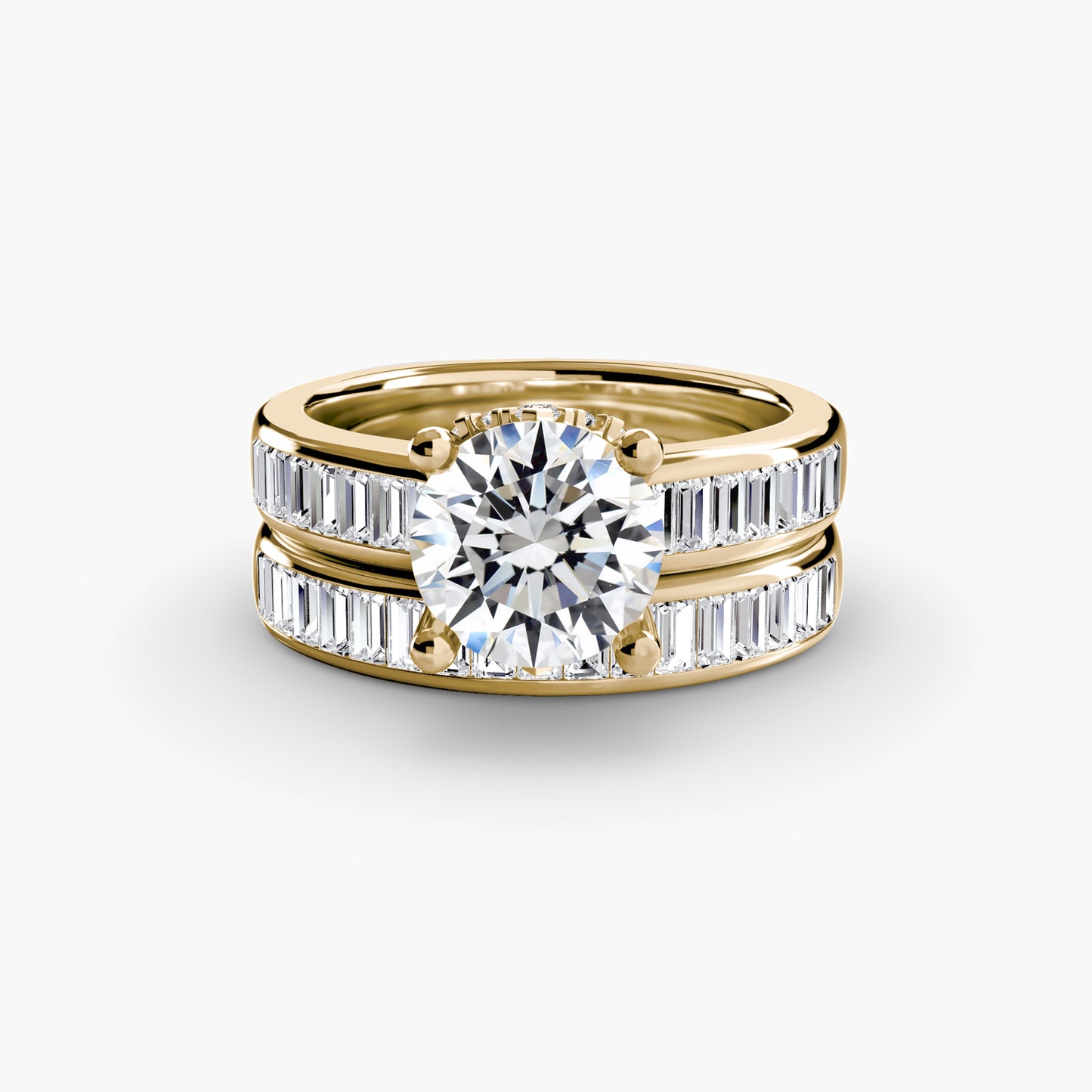 baguette channel solitaire