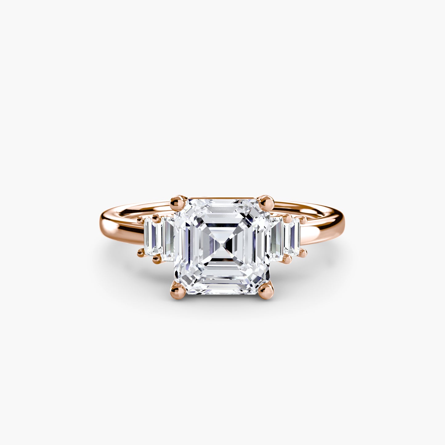 baguette accent solitaire