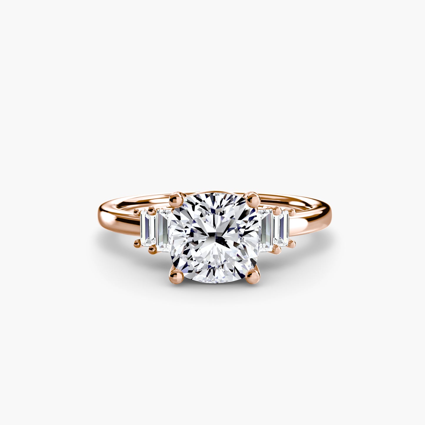 baguette accent solitaire