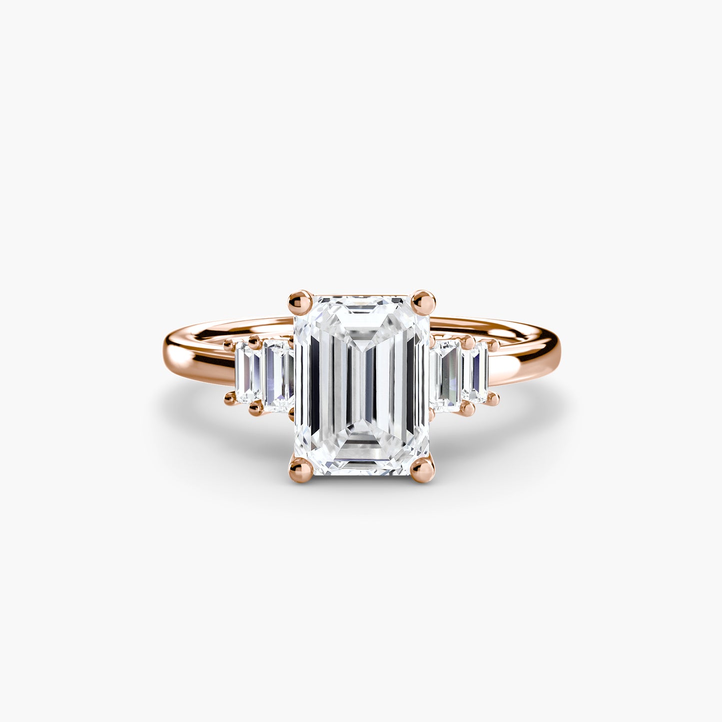 baguette accent solitaire