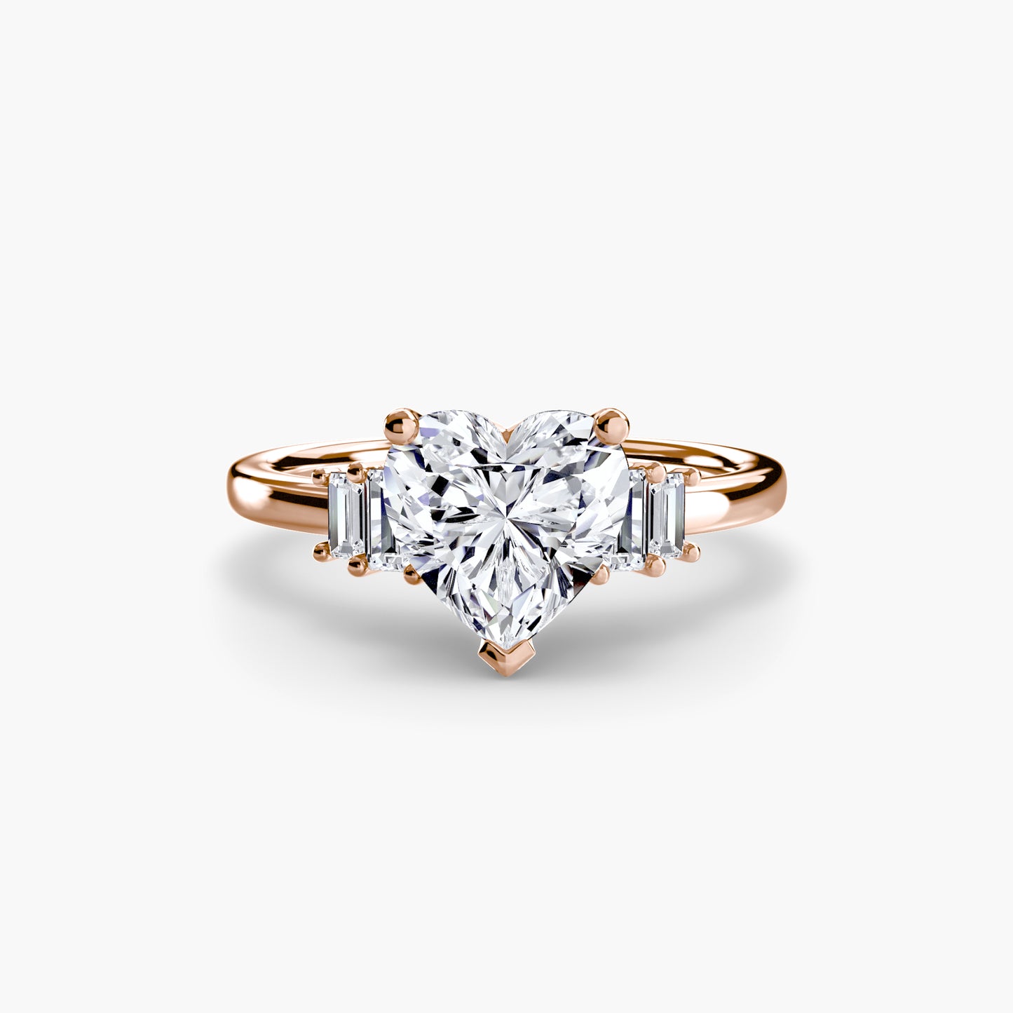 baguette accent solitaire