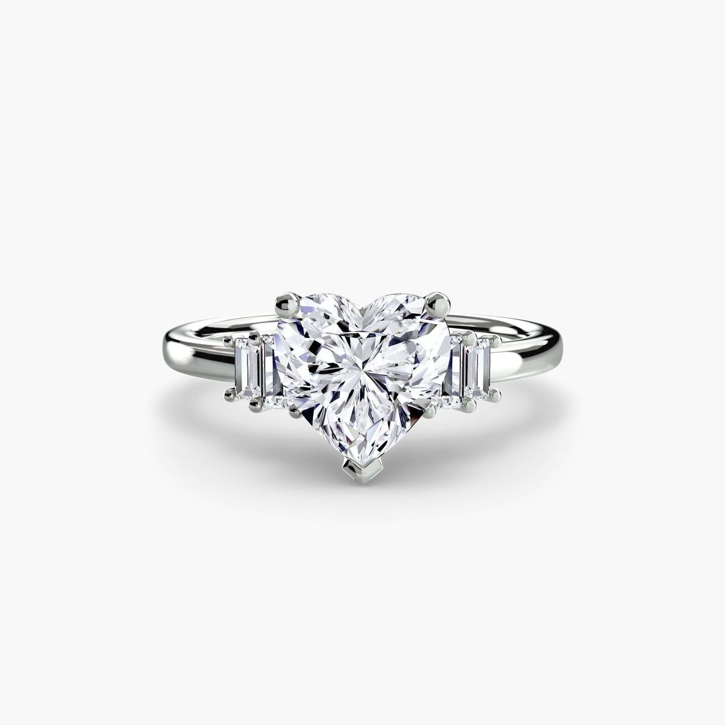 baguette accent solitaire