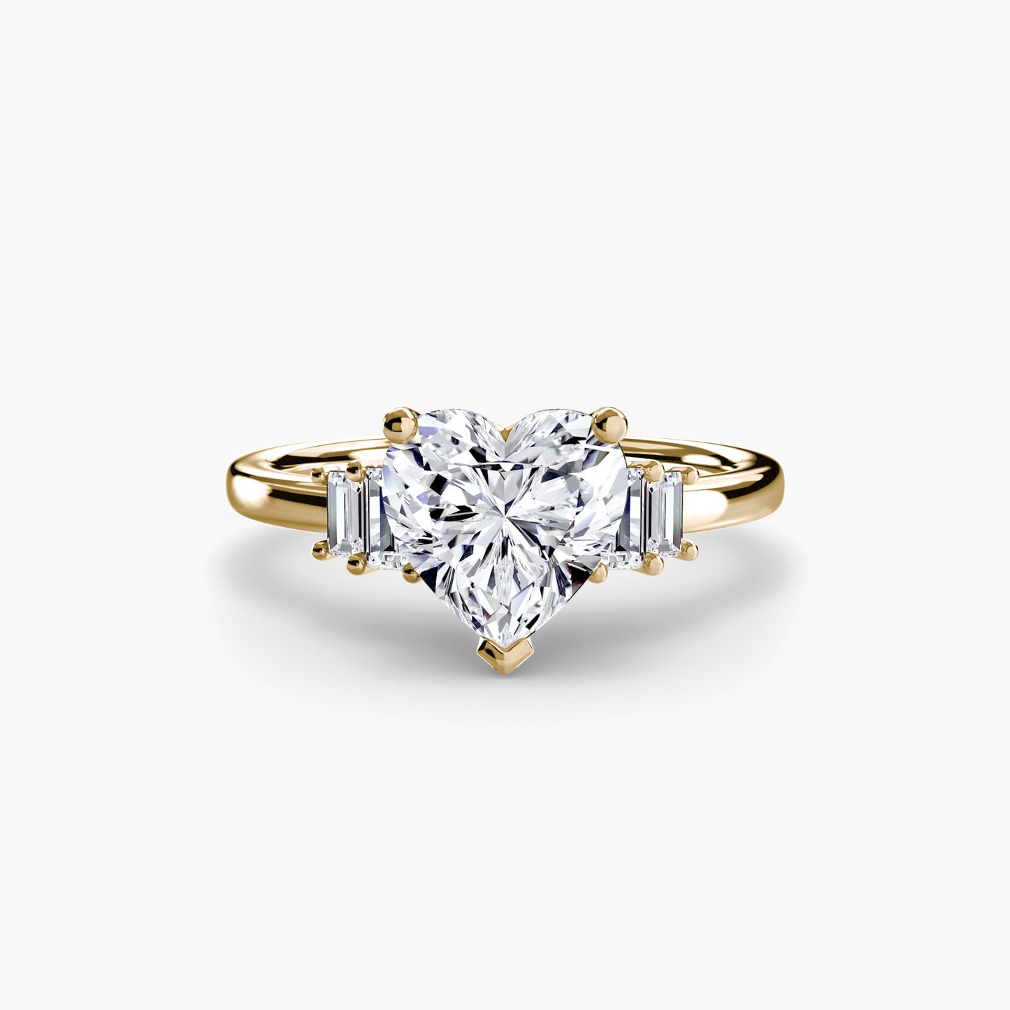 baguette accent solitaire