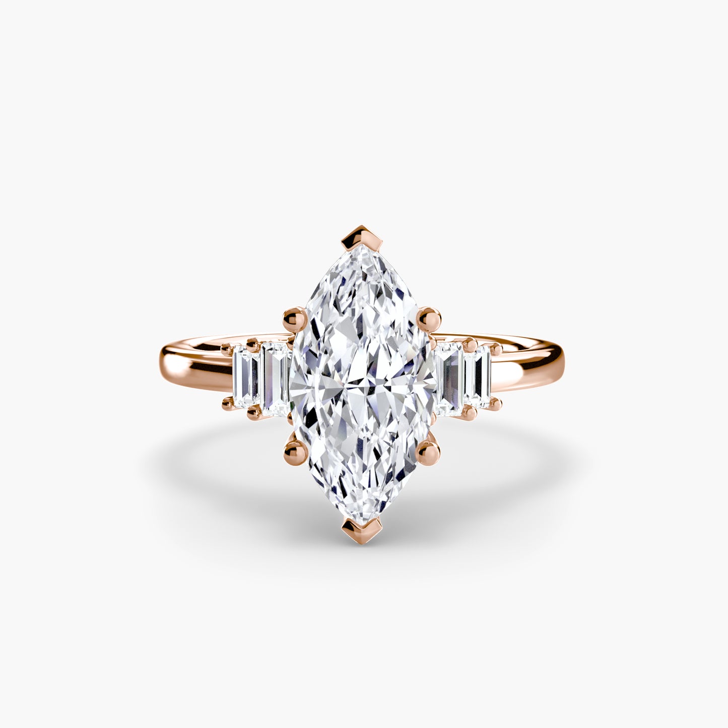 baguette accent solitaire
