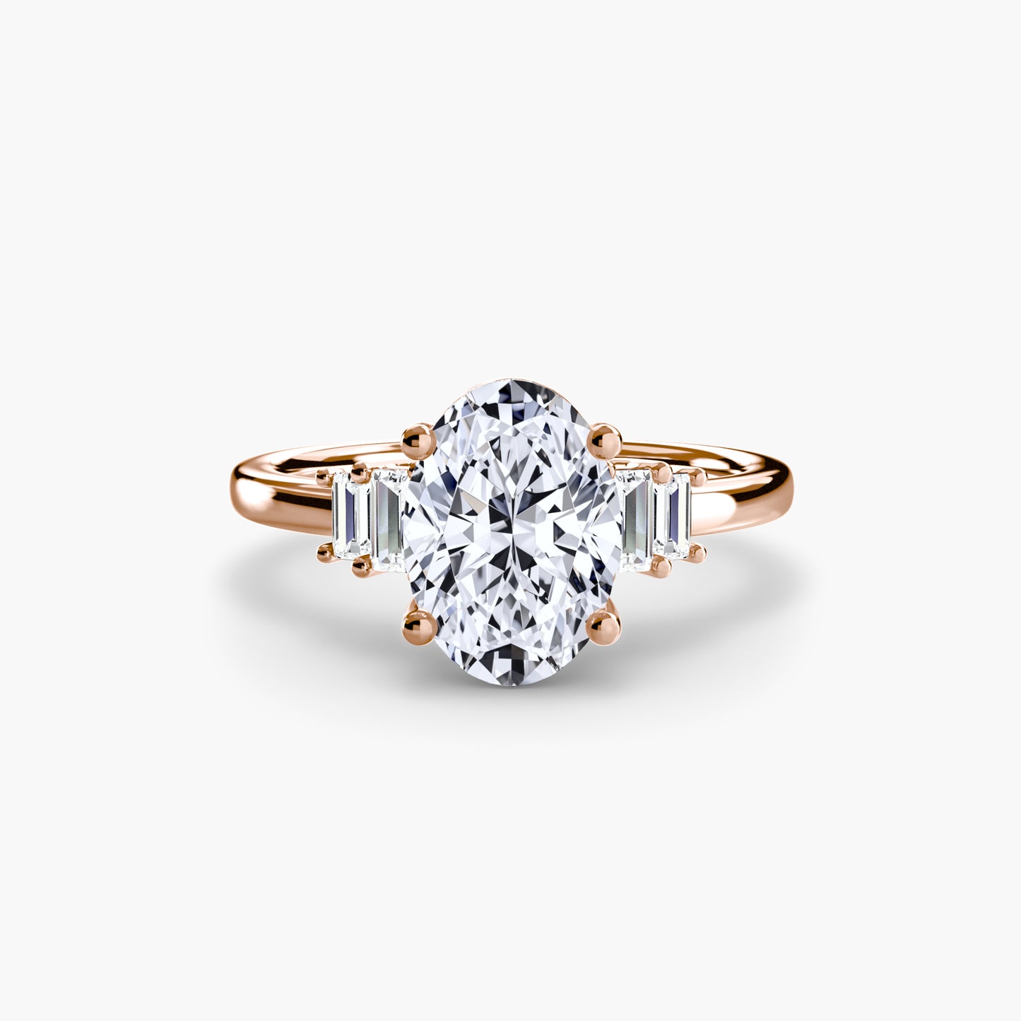 baguette accent solitaire