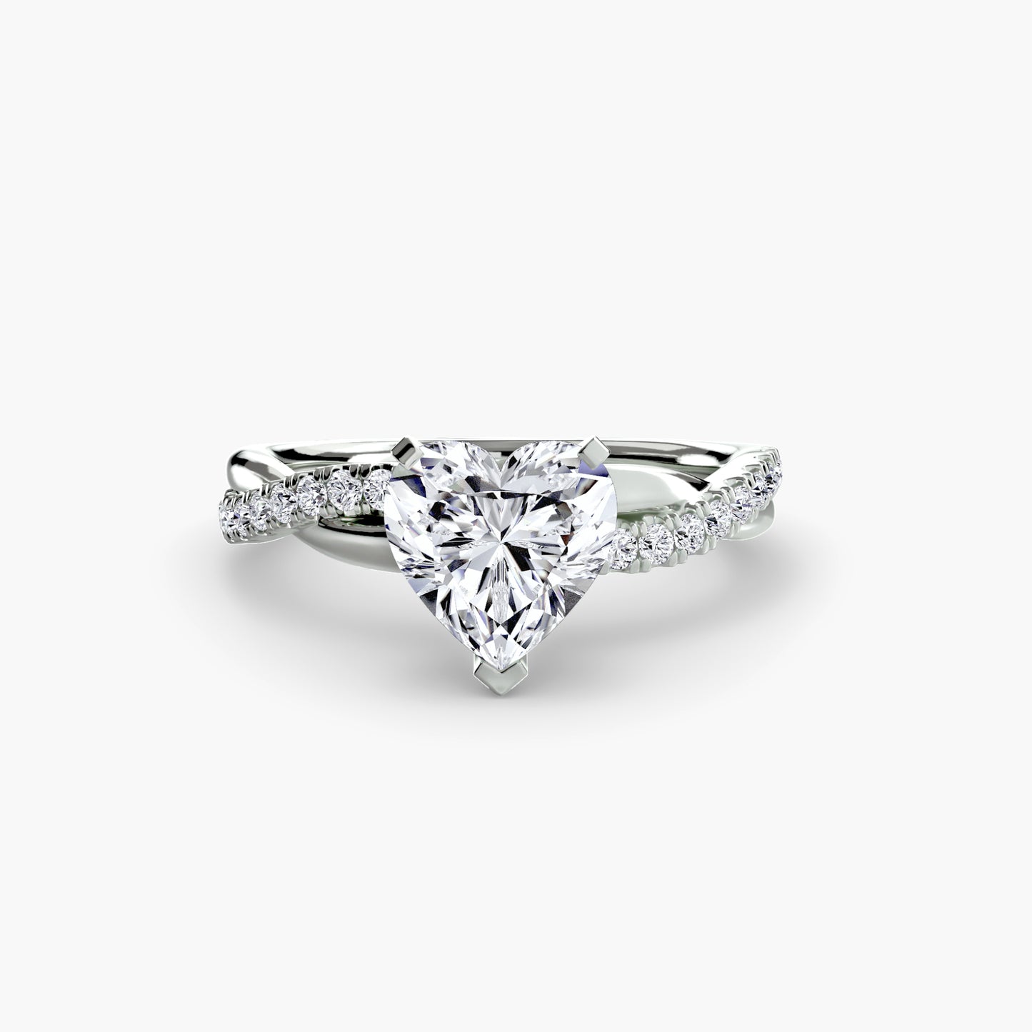 the emerald twist pavé ring