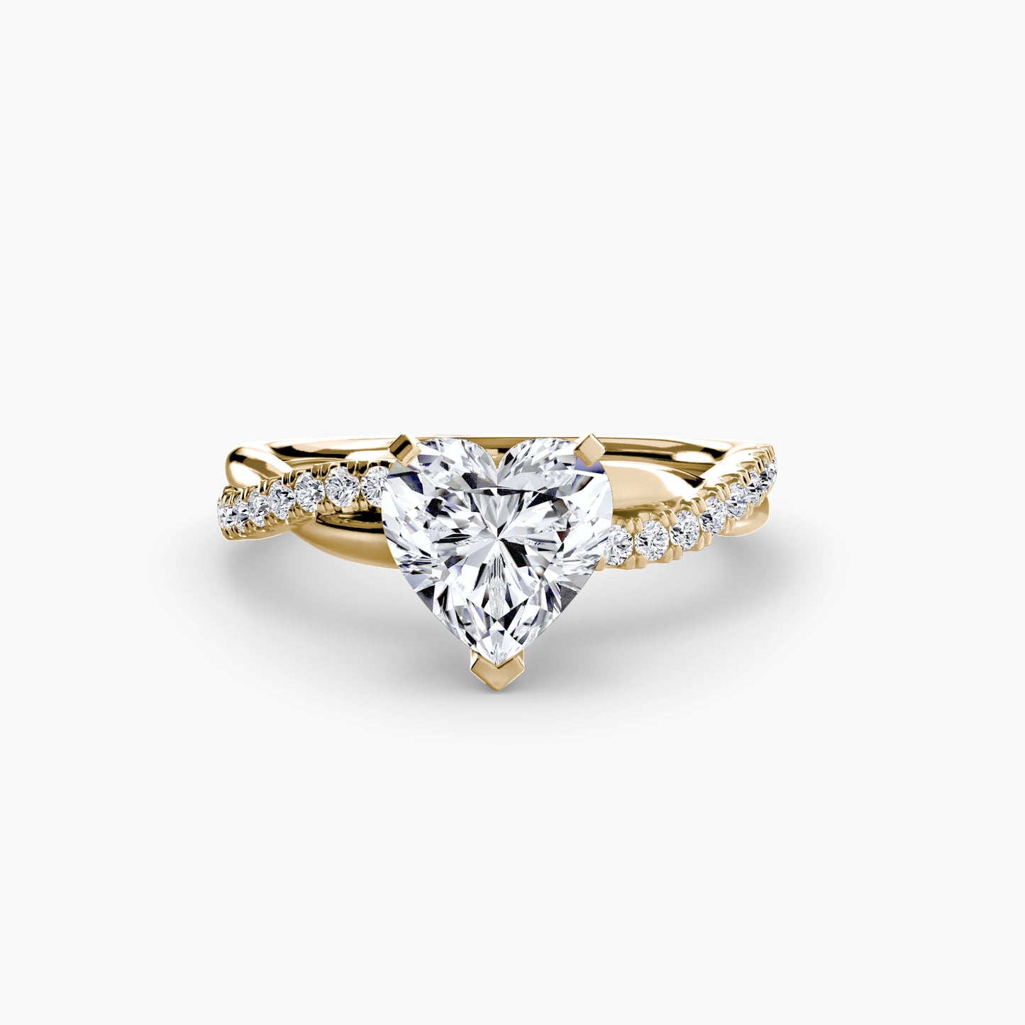 the emerald twist pavé ring