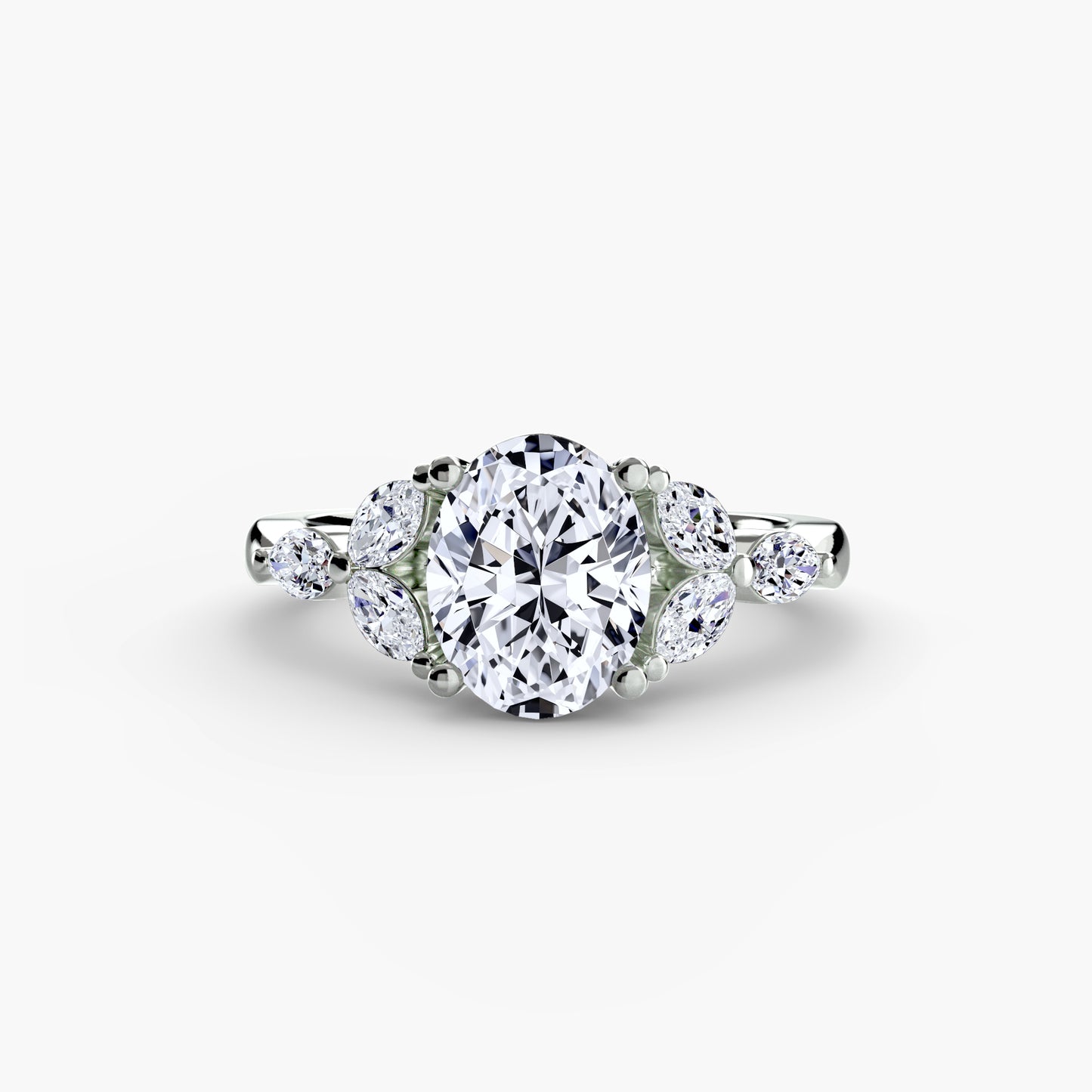 the shoulder cluster ring