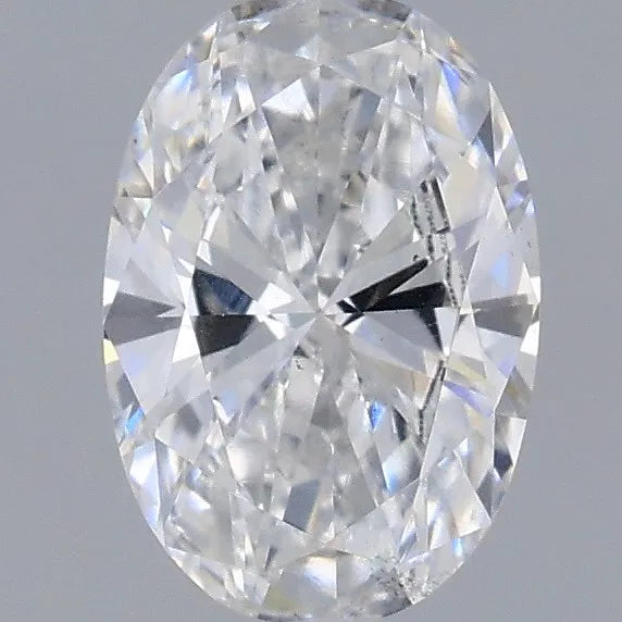 0.52ct oval lab grown diamond (colour e, clarity vs2, igi certified)