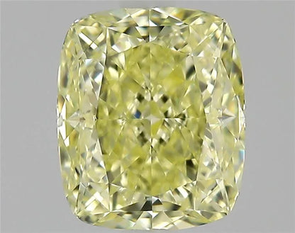 0.71ct Cushion modified Natural Diamond (Colour Fancy Light Yellow, Clarity VVS1, Cut EX, GIA Certified)