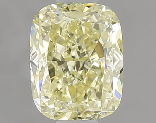 1.01ct Cushion modified Natural Diamond (Colour Fancy Light Yellow, Clarity VS2, Cut GD, GIA Certified)