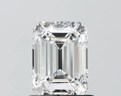 1.02ct Emerald Lab Grown Diamond (Colour D, Clarity IF, IGI Certified)