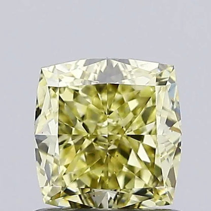 1.04ct Cushion modified Lab Grown Diamond (Colour Fancy Light Yellow, Clarity VS2, IGI Certified)