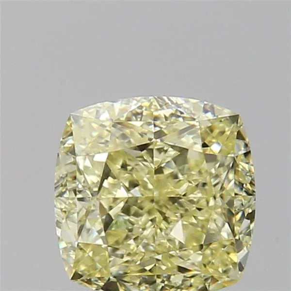 1.06ct Cushion brilliant Natural Diamond (Colour Fancy Light Yellow, Clarity VVS2, GIA Certified)