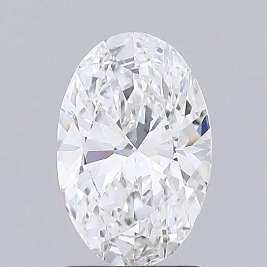 1.50ct Oval Lab Grown Diamond (Colour E, Clarity VVS2, IGI Certified)