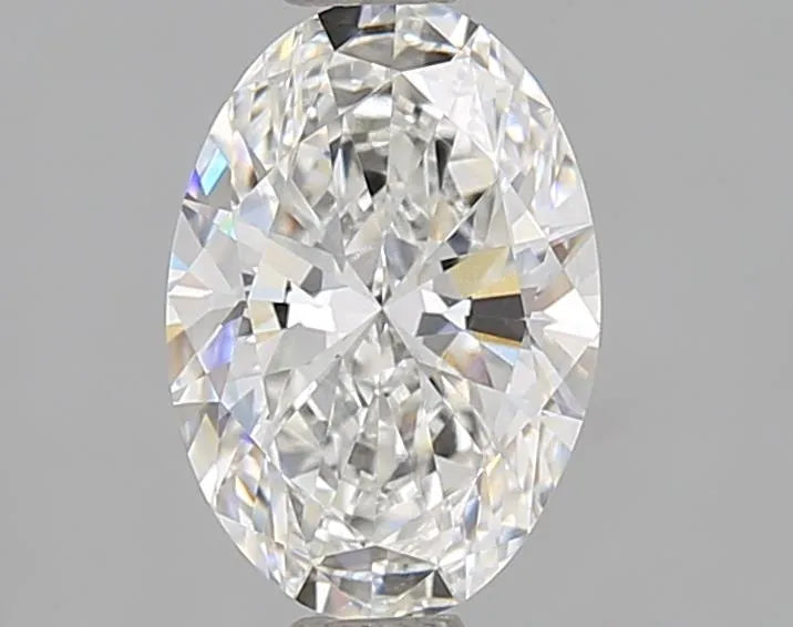 1.50ct oval lab grown diamond (colour e, clarity vvs2, igi certified)