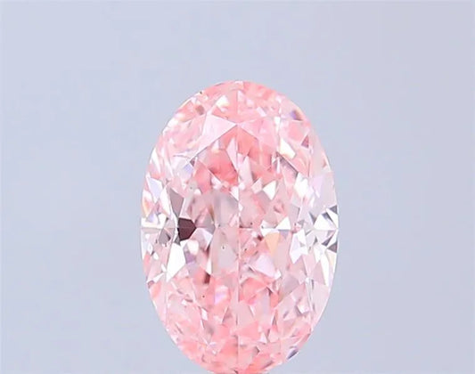 1.52ct Oval Lab Grown Diamond (Colour Fancy Vivid Pink, Clarity VS2, IGI Certified)