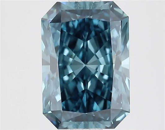 1.52ct Radiant Lab Grown Diamond (Colour Fancy Vivid Blue, Clarity VS1, IGI Certified)