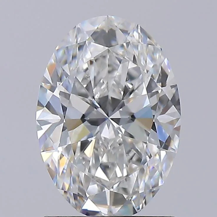 1.54ct oval lab grown diamond (colour e, clarity vvs2, igi certified)