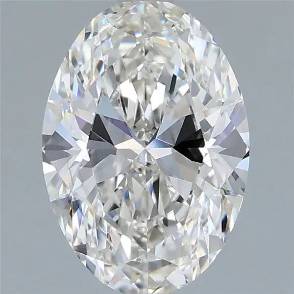 1.86ct oval lab grown diamond (colour f, clarity vs2, igi certified)