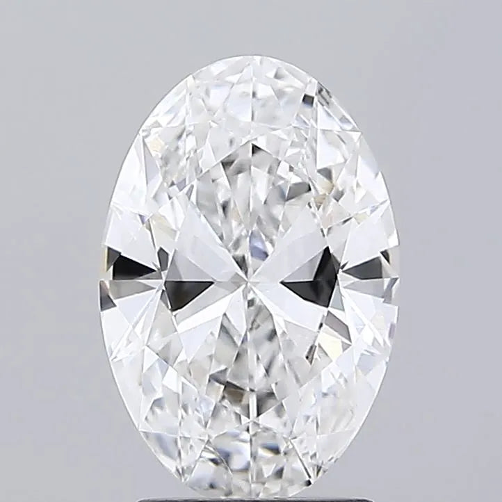 1.96ct oval lab grown diamond (colour e, clarity vvs2, igi certified)
