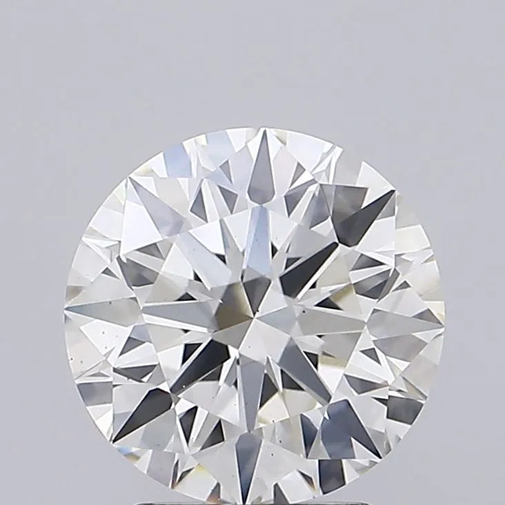 2.00ct round lab grown diamond (colour h, clarity vs1, cut ex, igi certified)