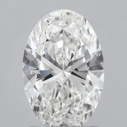 2.00ct Oval Lab Grown Diamond (Colour E, Clarity VVS2, IGI Certified)