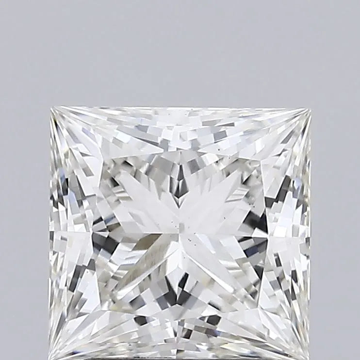 2.01ct princess lab grown diamond (colour h, clarity vs1, igi certified)