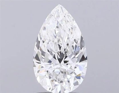 2.04ct Pear Lab Grown Diamond (Colour E, Clarity VVS2, IGI Certified)