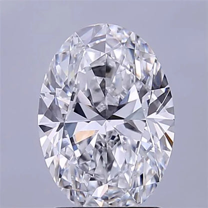 2.09ct Oval Lab Grown Diamond (Colour E, Clarity VVS1, IGI Certified)