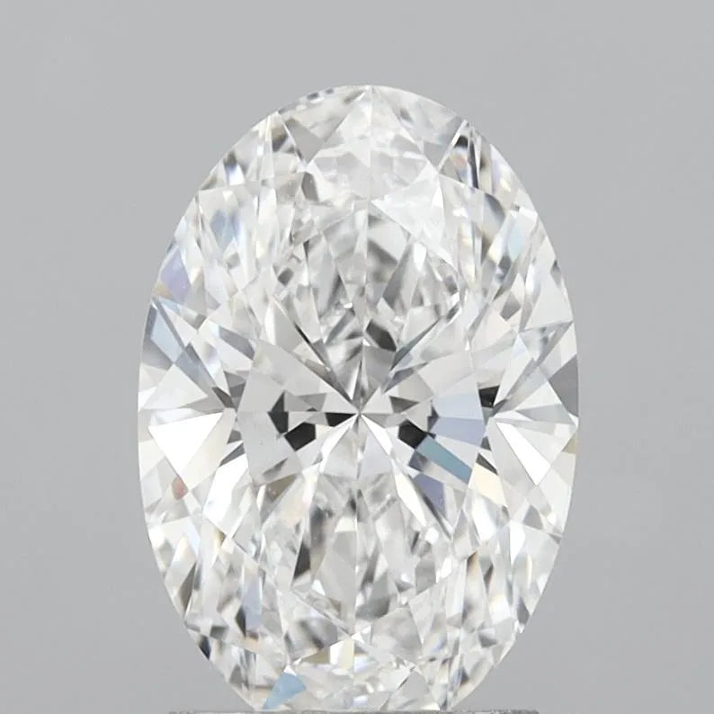 2.10ct Oval Lab Grown Diamond (Colour E, Clarity VVS2, IGI Certified)
